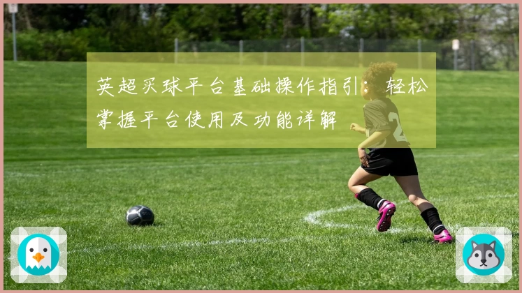 英超买球平台基础操作指引：轻松掌握平台使用及功能详解